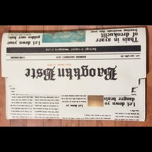 Newspaper Crossbody Clutch